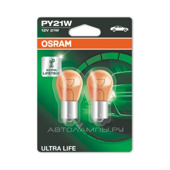 PY21W 12V-21W (BAU15s) (.  ) Ultra Life ( 2.) 7507ULT-02B