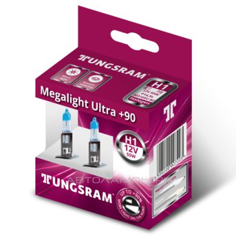 H1 12V- 55W (P14,5s) ( +90% ) Megalight Ultra +90 (..2.) 93098494 50310XU B2