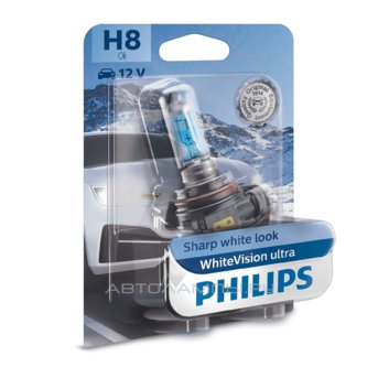 H8 12V-35W (PGJ19-1) (  +60% .) WhiteVision ultra  (1.) 12360WVUB1